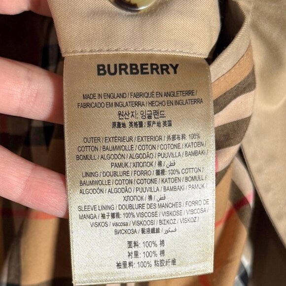 Burberry Beige The Kensington Double Breasted Long Trench Coat - Picture 10 of 12